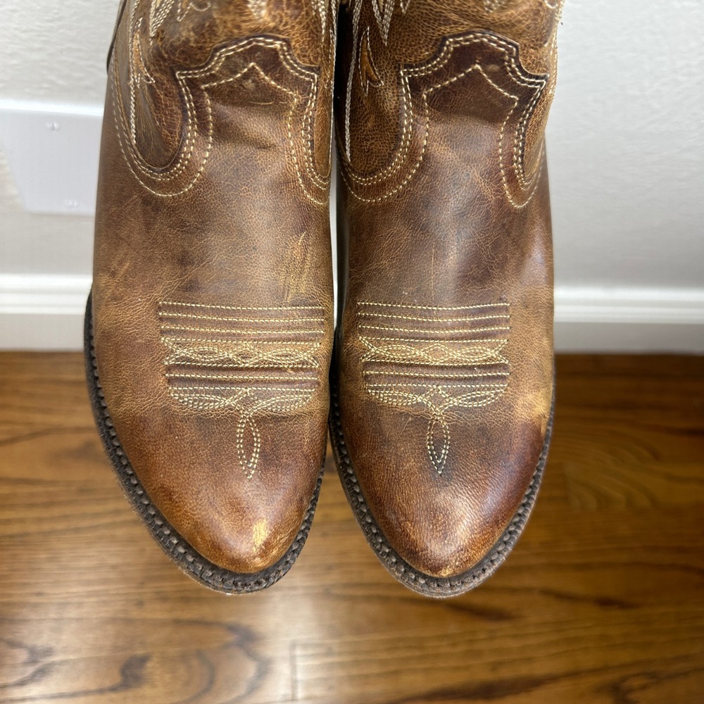 Ariat Women's Desert Holly Western Boots in Pearl Brown Leather Cowgirl 6.5B - Picture 4 of 9